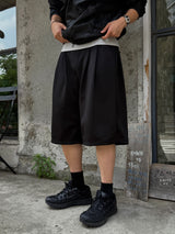 Even Three-Tuck Bermuda Pants