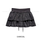 Eki Tiered Cut Mini Skirt