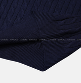 Liu Cable Semi Zip Up Karanite