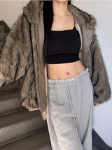 [Unisex] Fur 2way hood zip up(4color)