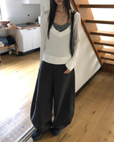 リダンレーススリムフィットレイヤードロングスリーブTシャツ