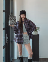 Doze loose fit check shirt