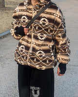 Elk Nordic Shearling Hood Jumper
