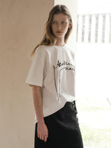 (T-7046)LOOP CHAIN POINT TEE