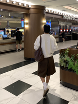 ハミアデイリーハイデンシティCPズリオークンオーバーフィットスウェットシャツ