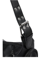 BAEL CROSS LEATHER PATCH MINI SHOULDER BAG