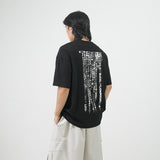 ピクトバックレタリングTシャツ 3color