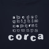 Alphabet Corca Tee Navy
