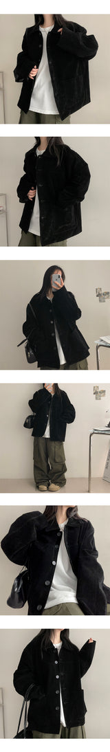 Deliveroo Slit Suede Tracker Jacket