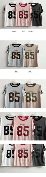 Dub カラーウェイ トラックライン スパンデックス 半袖Tシャツ
