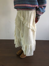 リクロシェットニットロングスカート (1color)