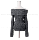 Bianca off-shoulder wool knit