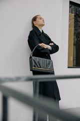 GATHERED BAG BLACK