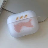 ウサギ にんじん AirPods ケース_matt