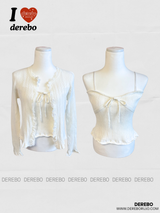 Lily Lace Sleeveless Cardigan Two-Piece Set
