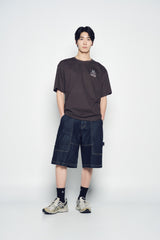 25SS グラデーションエイリアンショートスリーブTシャツ ダークブラウン