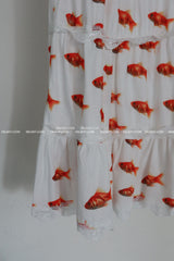 Goldfish lace cancan two-piece set