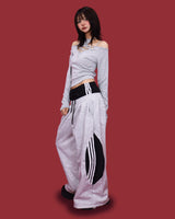 layer sagging trek wide pants (2color)