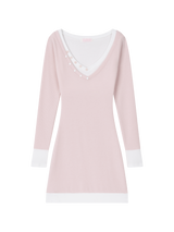 [MADE] グロウ レイヤード ボタン ミニドレス