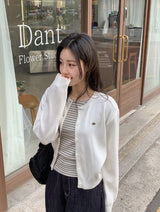 モチーフデイリーニットカーディガン (9color)