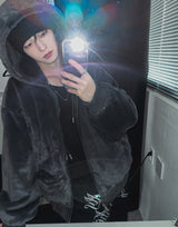 Philly Mink Fur Reversible Hooded Jumper