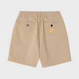 Triple Dream Star Patch Beige Cotton Shorts [For men]