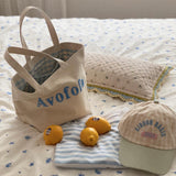 Signature canvas check tote bag