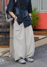 [SEMADE] Wind Nylon Balloon Cargo Pants
