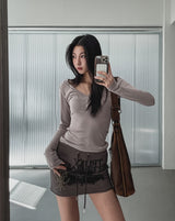 Eternal Printing Cutting Skirt Pants