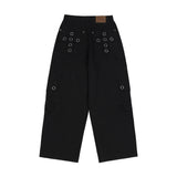 CROSS POCKET CARGO PANTS (BLACK) F25ZD976