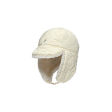 PADDING EARFLAP HAT IN CLOVER BUTTER