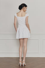WENDY RIBBON DRESS white