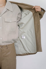 Faux leather jacket, Beige