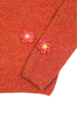 Tommy Flower Knit [Orange]