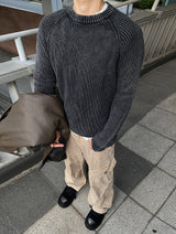 No.0962 round pigment KNIT (4color)