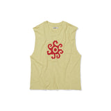 Helio sleeveless top / Straw yellow