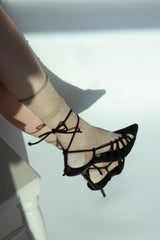 glitter sheer socks set