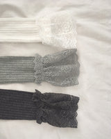 Hirat lace ribbed socks