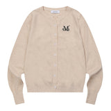 MARAIS 7 BUTTON CROP HENRY NECK CARDIGAN (8COLOR)