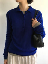 Elle Slim Collar Knit (4color)