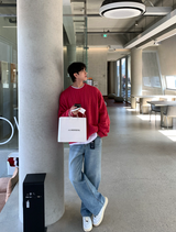 Glife Semi Overfit Round Knit