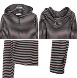 Arun Stripe Hood Long Sleeve T-shirt