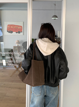 Vine Pocket Leather Blouson / 3 colors