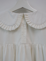 pleats collar mini dress 