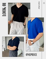 Cielo v-neck short-sleeve knit