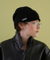 Soft shirring beanie_black
