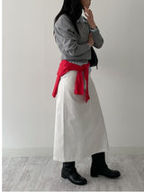 Olsen Cotton H-Line Long Skirt