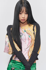 & SPEAK LOVE WAITS ANIMATION TOP BLACK