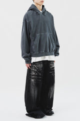 Det Washed Cropped Hoodie (4color)
