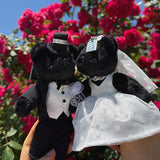 Wedding Couple Keyring Set [BLACK]
